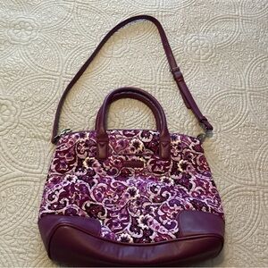Vera Bradley shoulder bag in gorgeous purple paisley NWOT